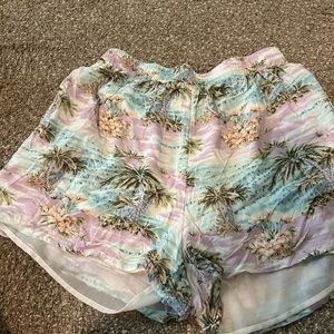 Beach design American eagle throw shorts